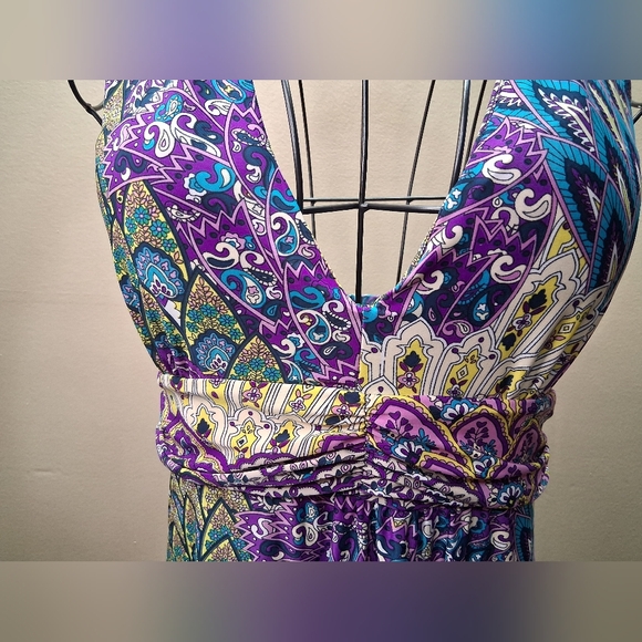 NWT  Dress Colorful Patterned Scarf - Picture 6 of 10